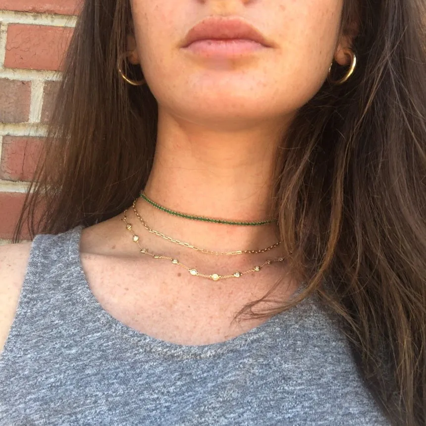 Emerald Tennis Necklace