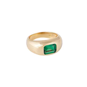 Fairley Emerald Crystal Dome Ring