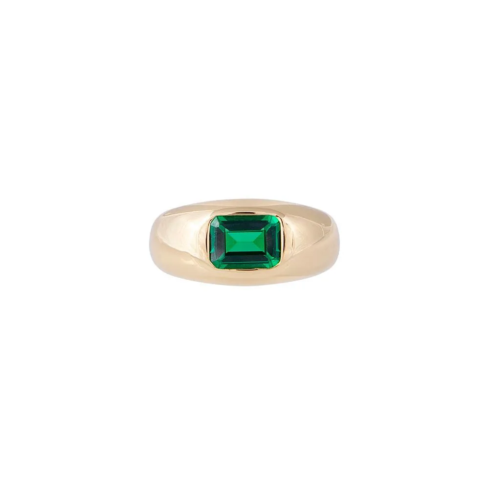 Fairley Emerald Crystal Dome Ring