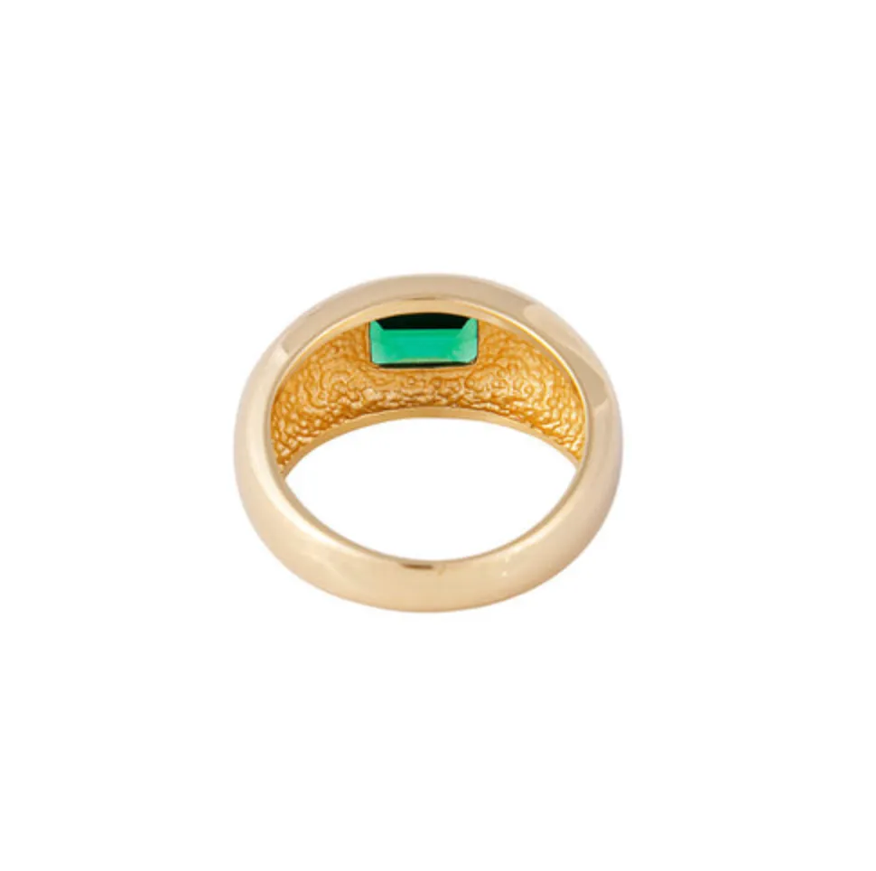 Fairley Emerald Crystal Dome Ring