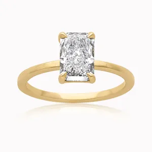 Imogen 1.50ct Elongated Radiant-Cut Diamond Solitaire Engagement Ring