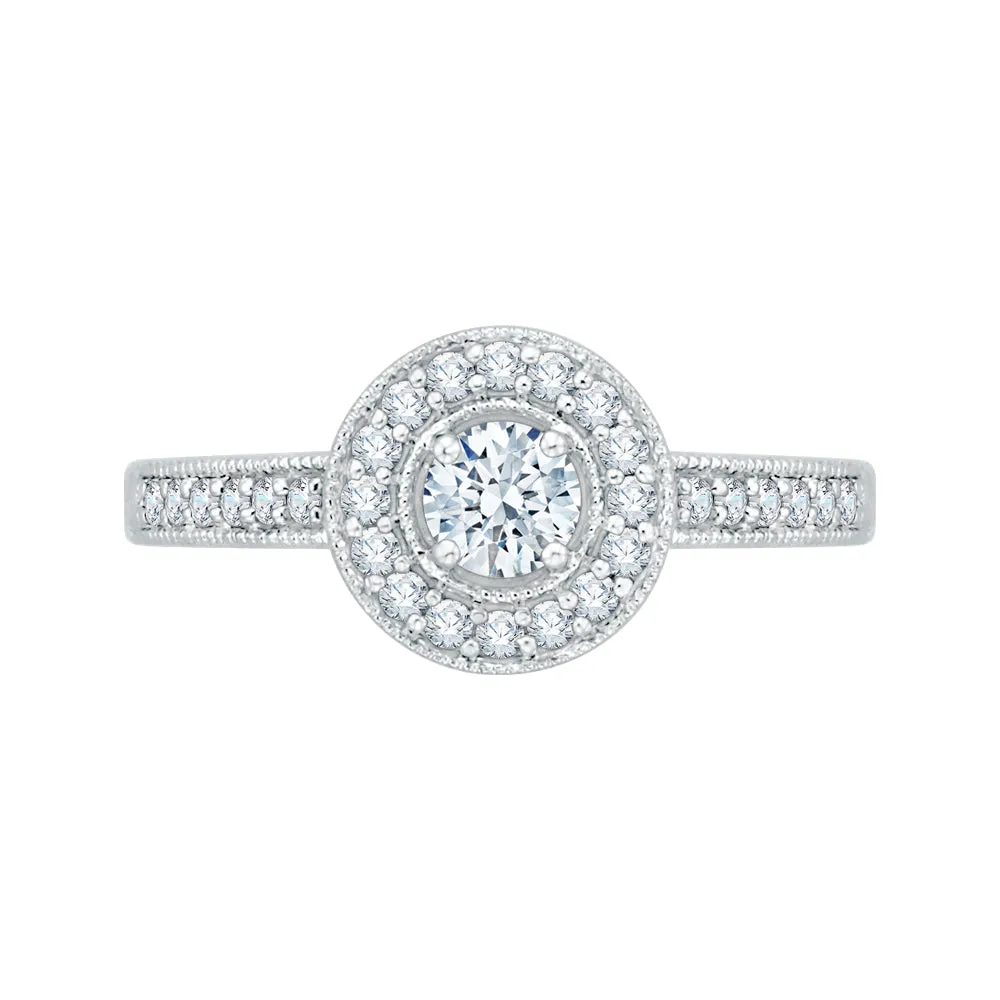 KATARINA 1/2 cttw Diamond Halo Engagement Ring