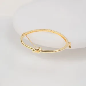 Knot Gold Bangle