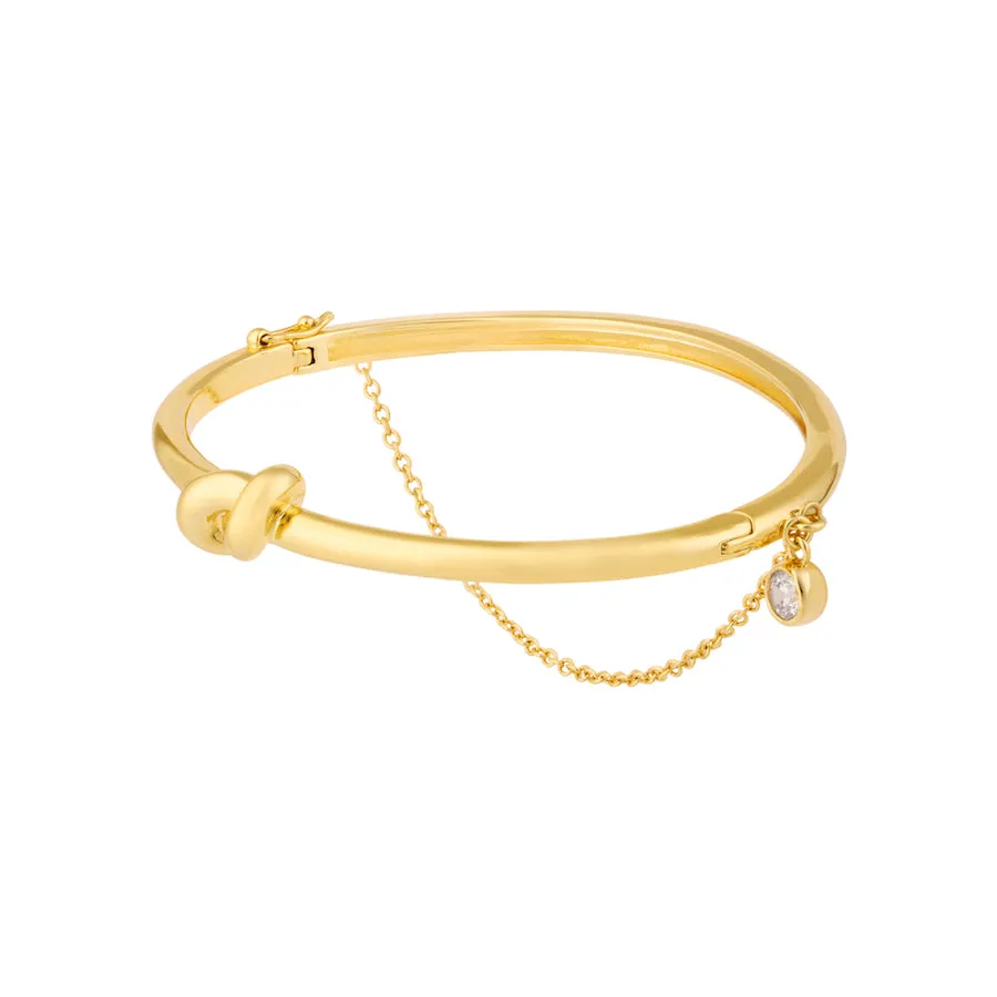 Knot Gold Bangle