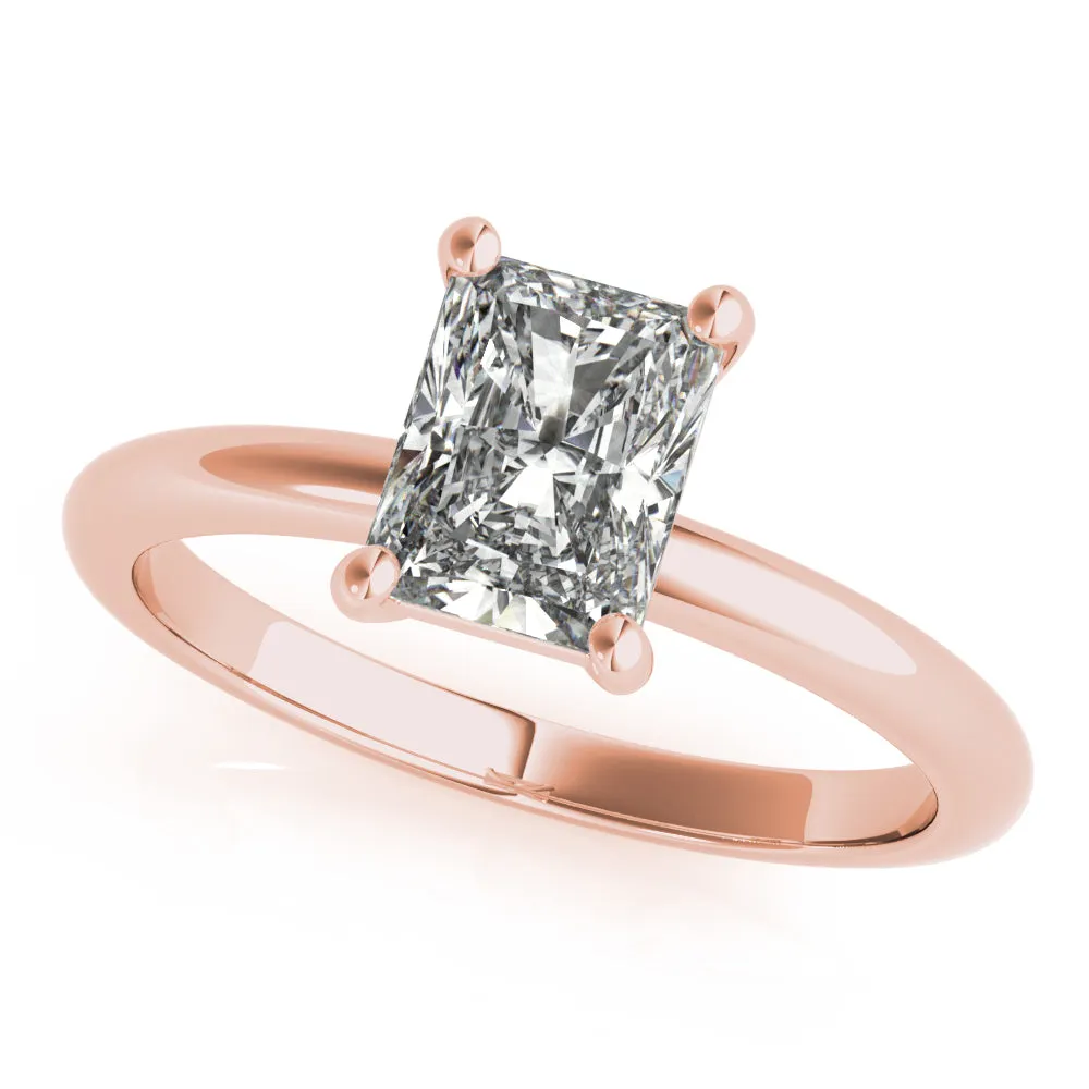 Lara Radiant Diamond Engagement Ring Setting