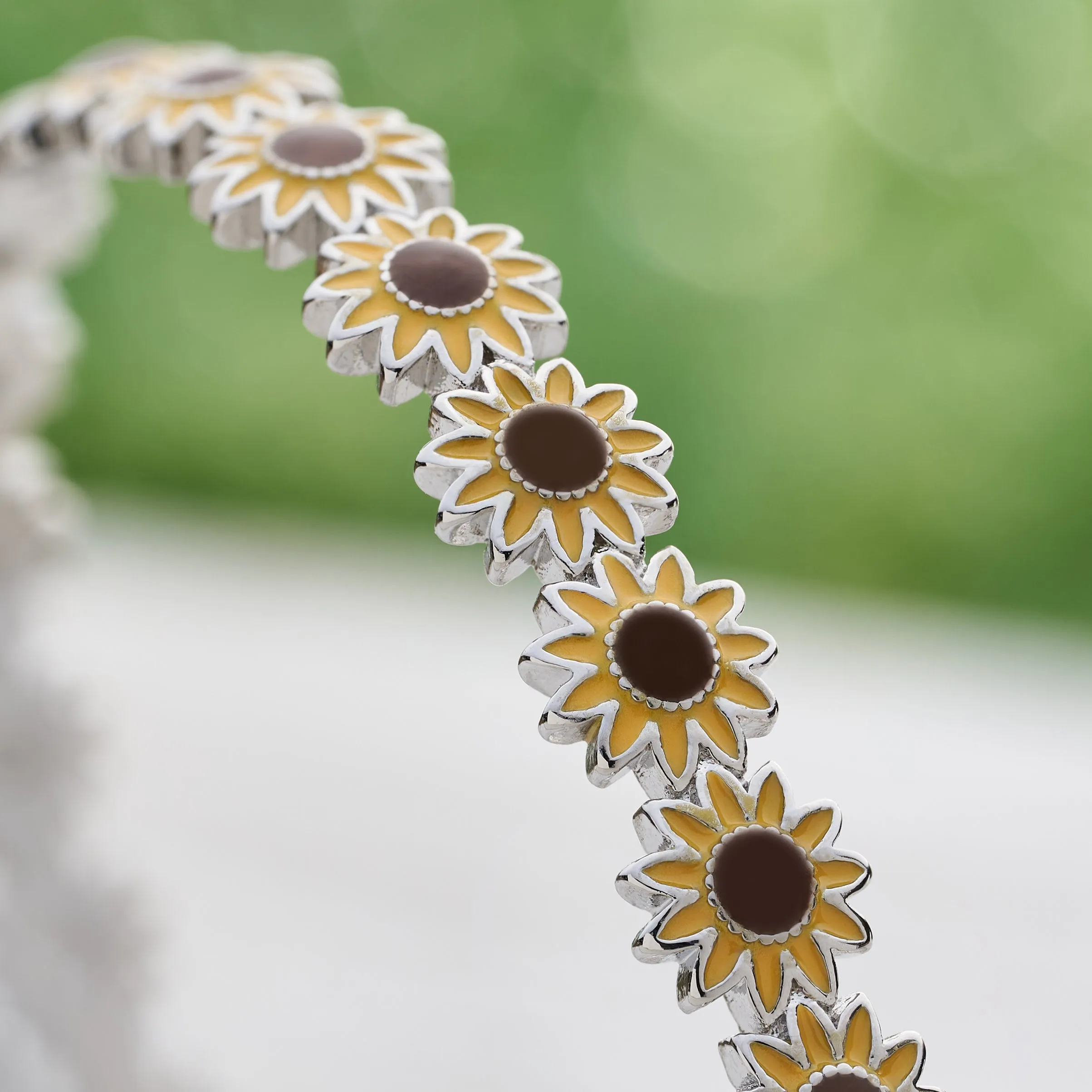 Little Sunflower Cuff Bracelet