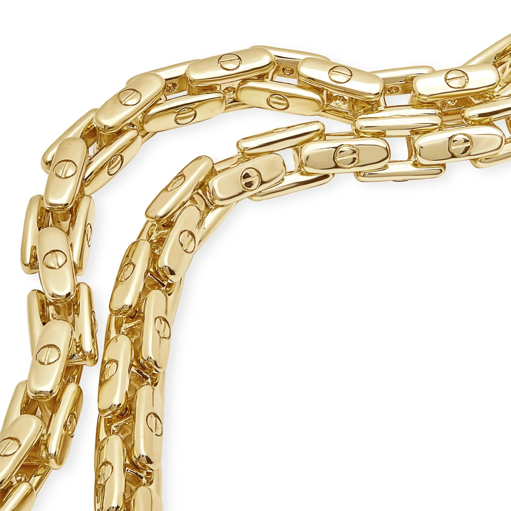 Men's Bold Anchor Chain in Yellow Gold