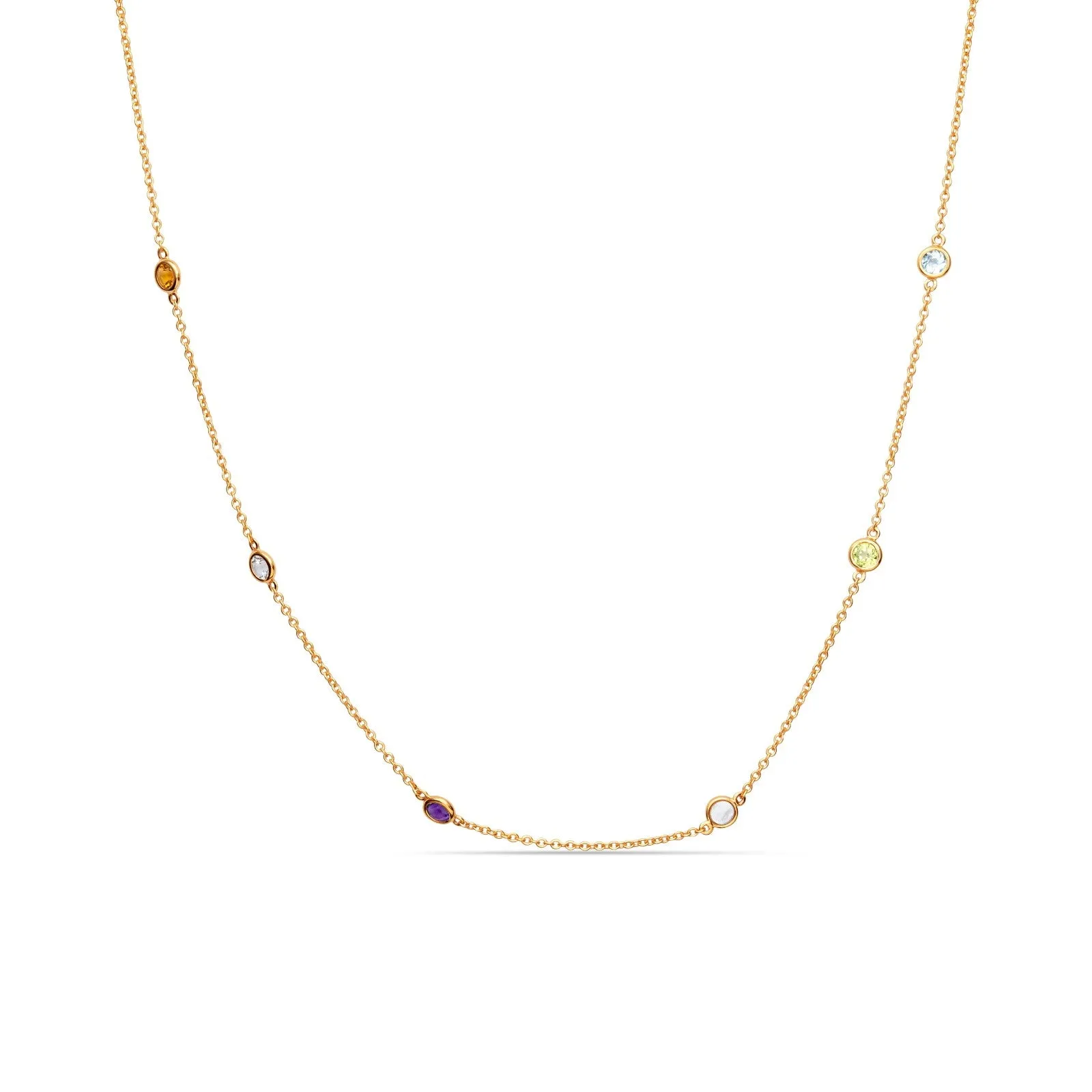 Multiple Birthstone Necklace