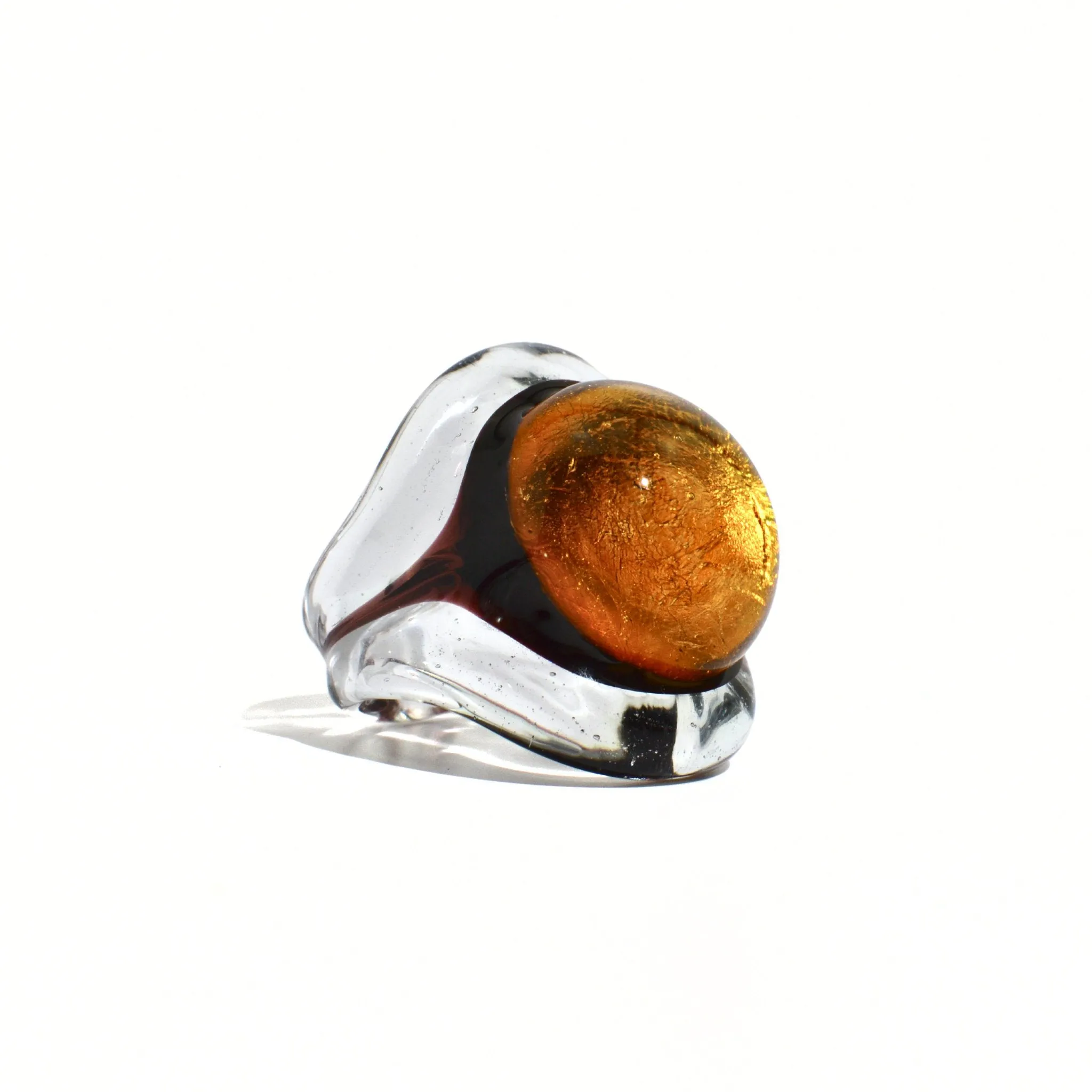 Murano Glass Occhio Statement Rings, Made in Italy