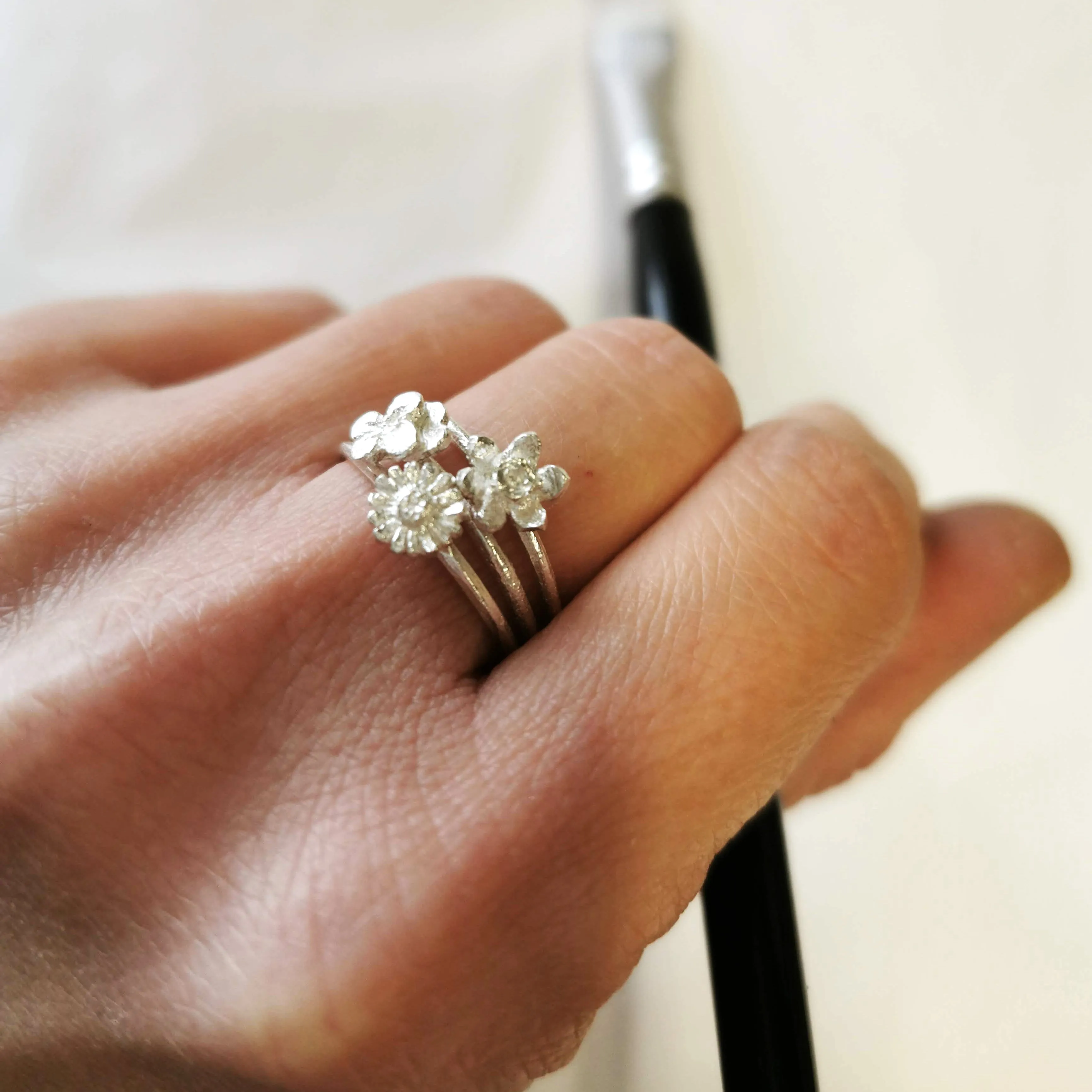 Narcissus Ring - December Birth Flower Ring