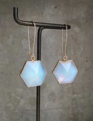 Nuance Hexagon Point Earrings | More Color Options