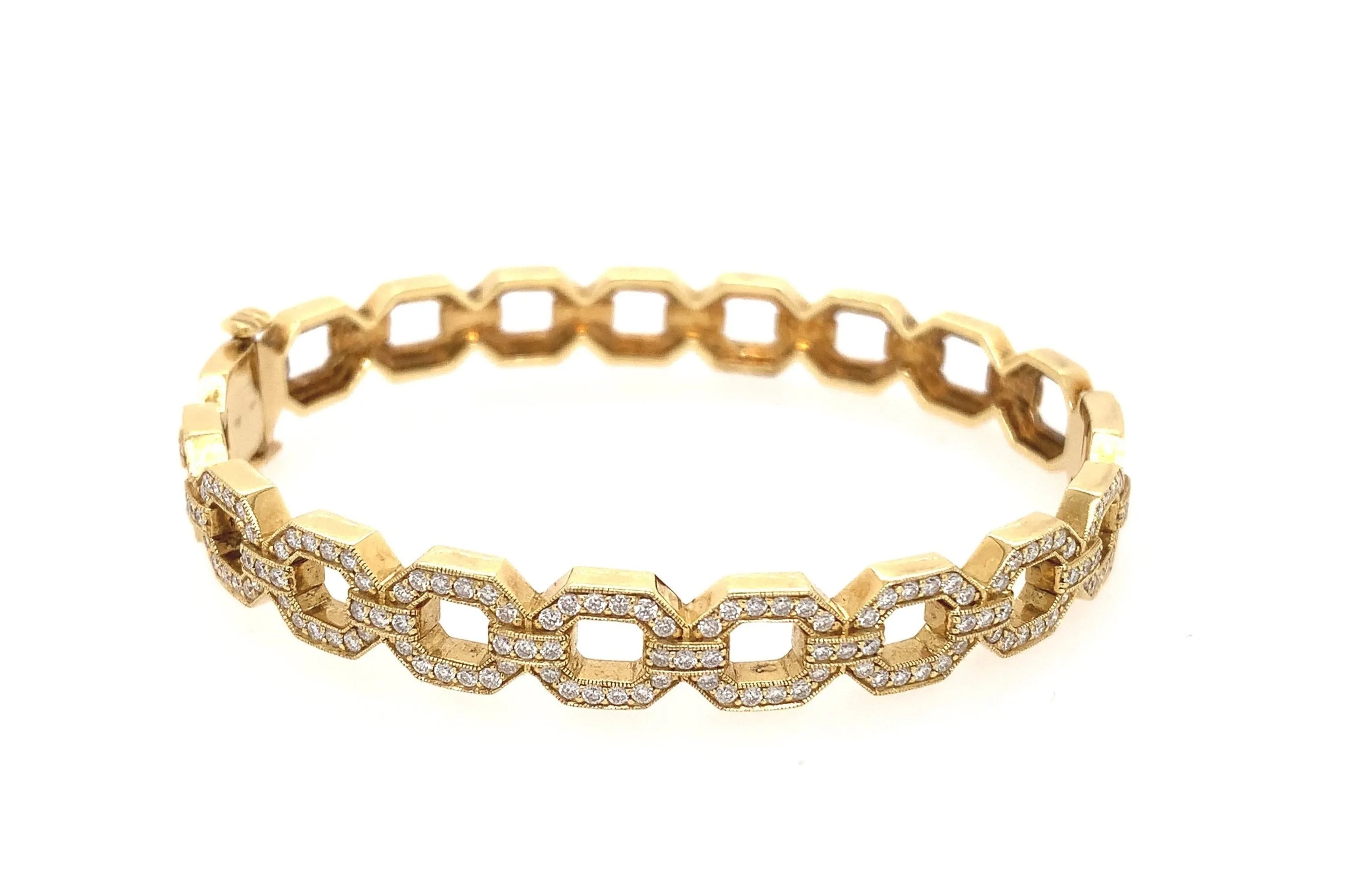 Penny Preville Open Link Diamond Bangle Bracelet