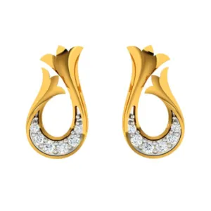 Pleasant Daily Wear 14k Gold Diamond Ear Top