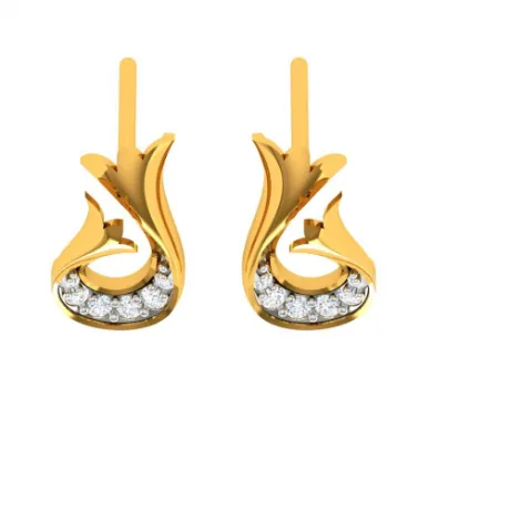 Pleasant Daily Wear 14k Gold Diamond Ear Top