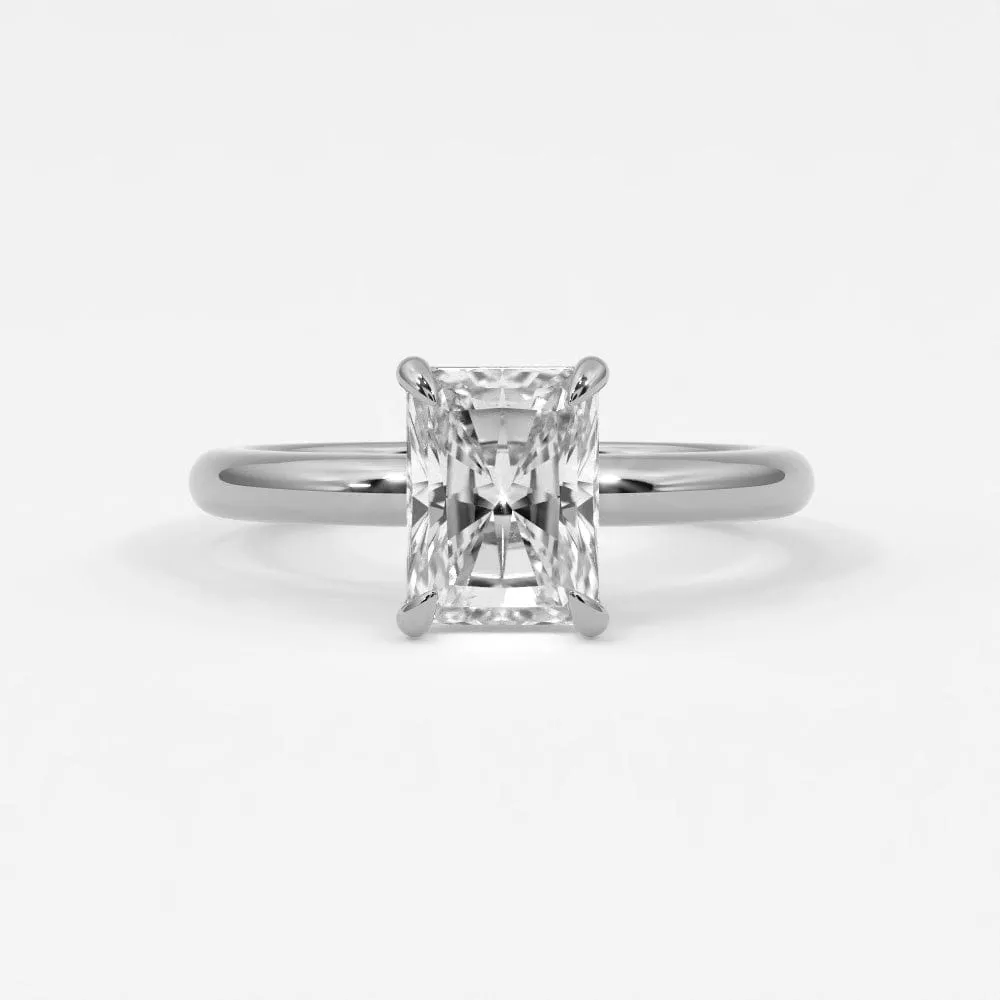 Radiant Cut Diamond Engagement Rings, Lab Grown