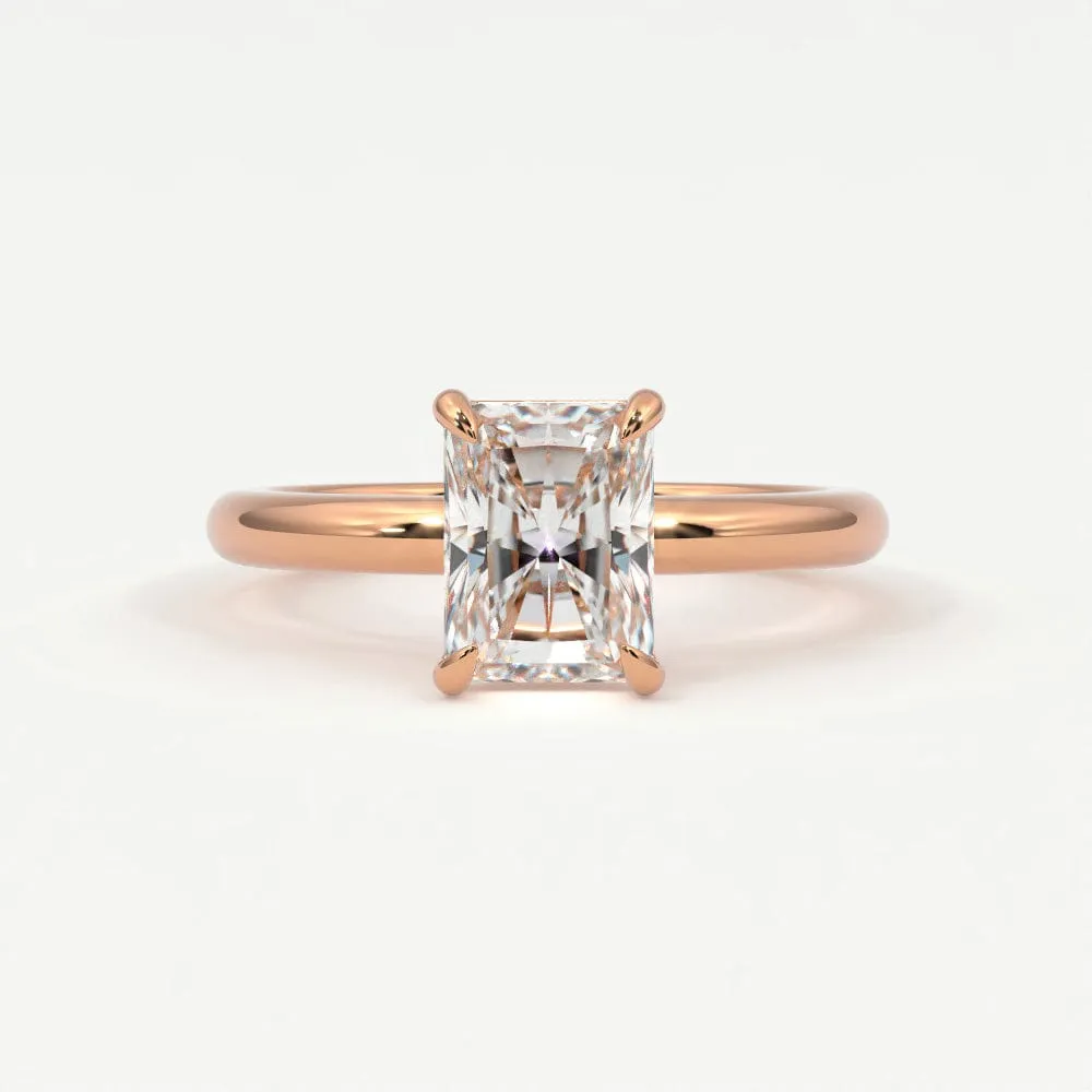 Radiant Cut Diamond Engagement Rings, Lab Grown