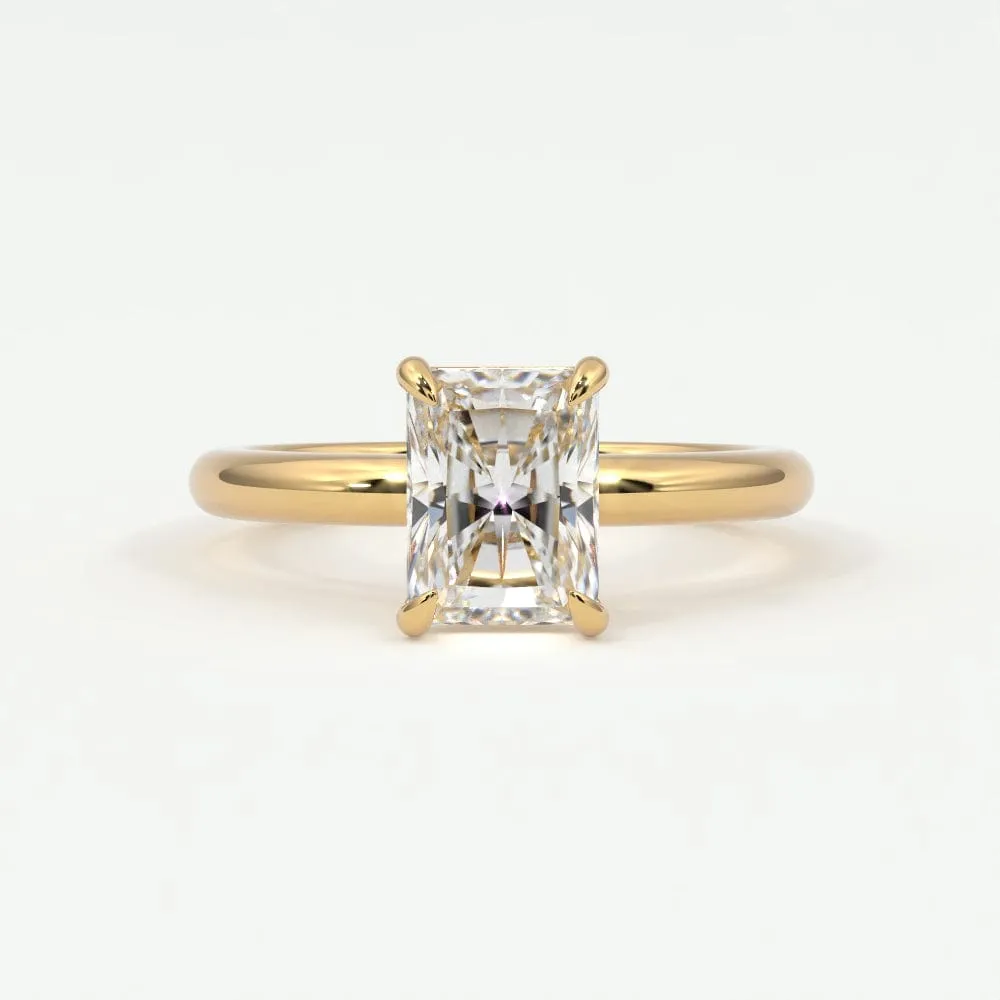 Radiant Cut Diamond Engagement Rings, Lab Grown