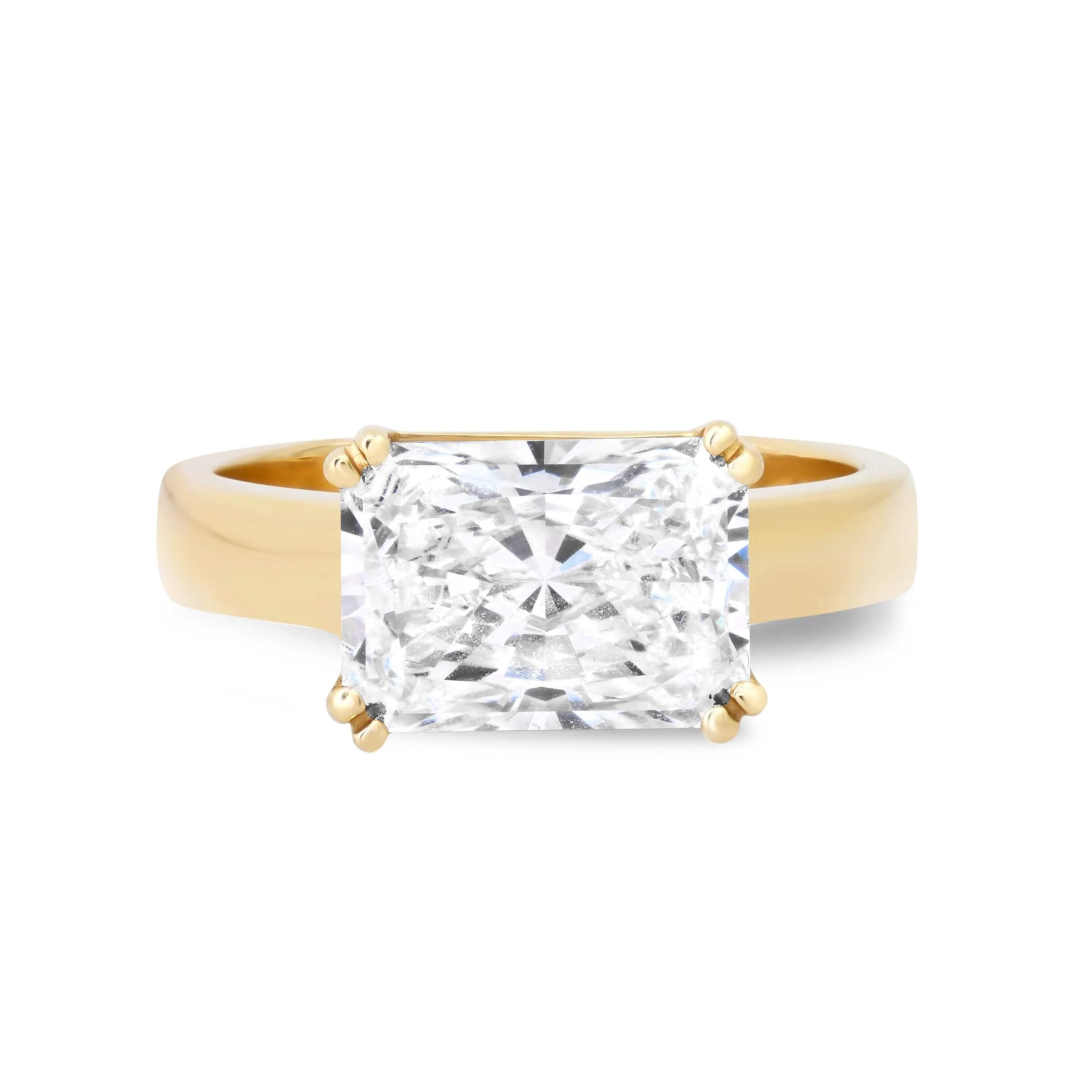 Radiant Cut Diamond Engagement Rings, Lab Grown