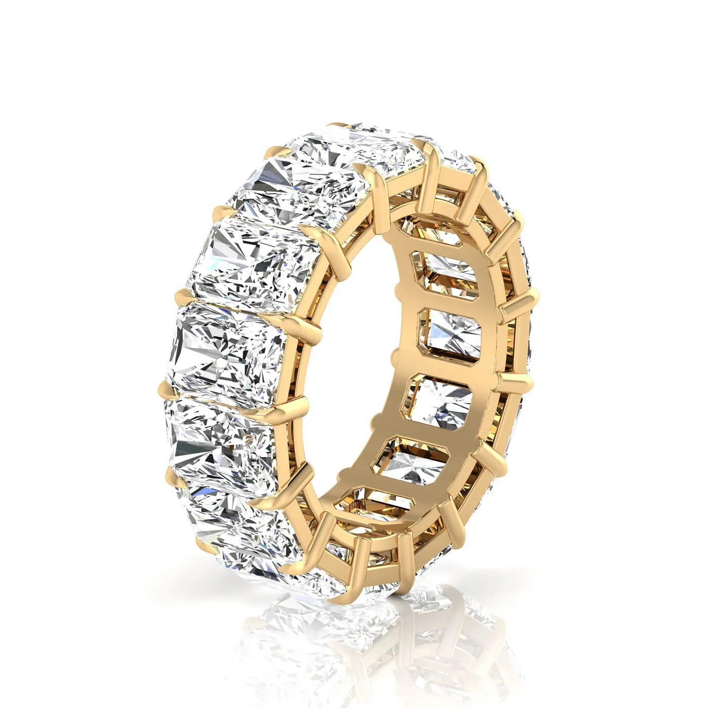 Radiant Cut Lab Grown Diamond Eternity Ring - 11.25cttw