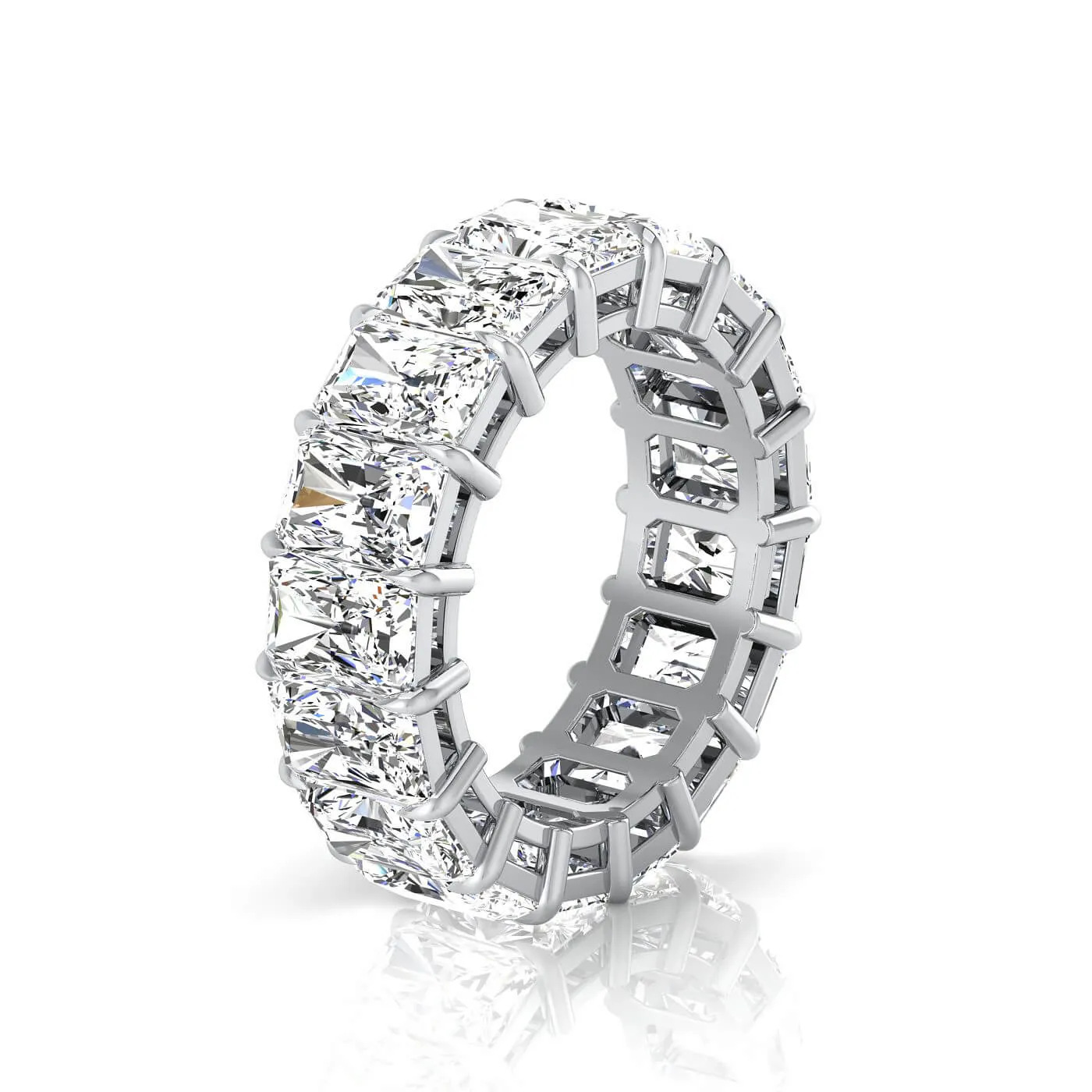 Radiant Cut Lab Grown Diamond Eternity Ring - 8.00cttw