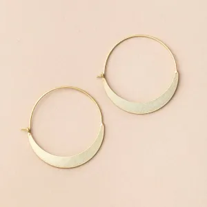 Refined Earring Collection - Crescent Hoop / Gold Vermeil