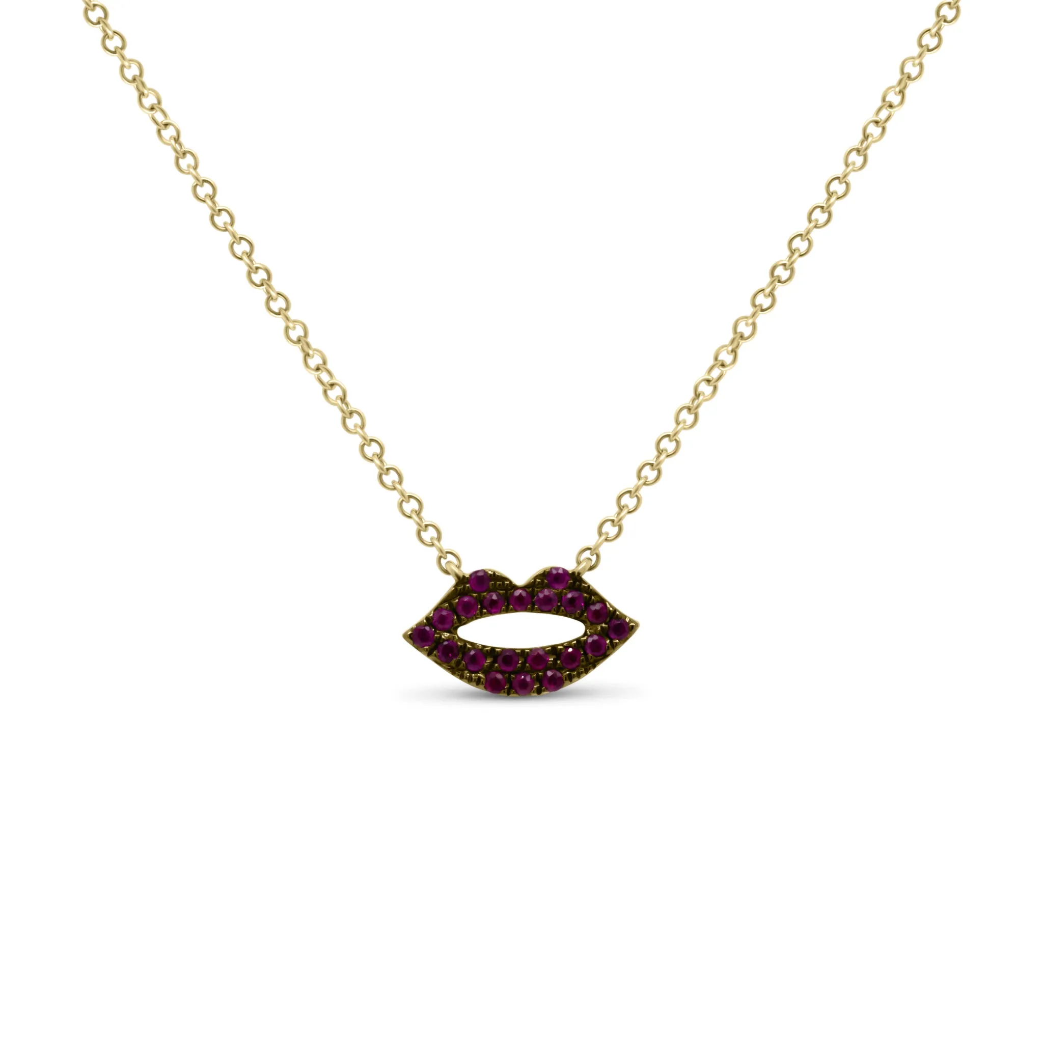 Ruby Lips Pendant