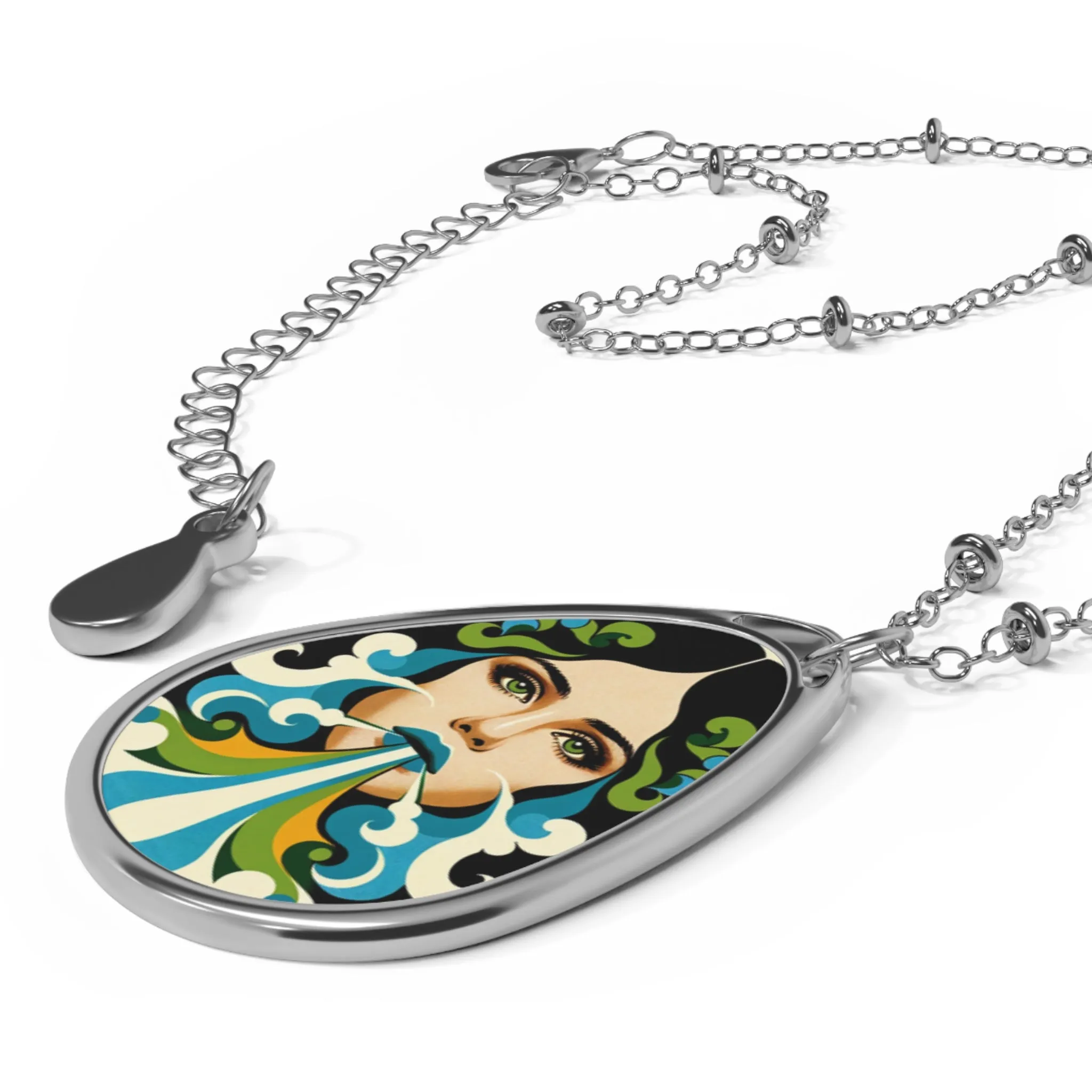 Shalom Chic Oval Necklace