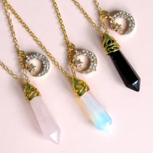 Shooting Star Crystal Necklaces (3 choices)