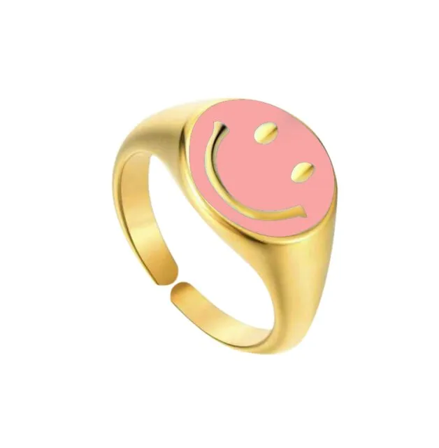 Smiley face ring