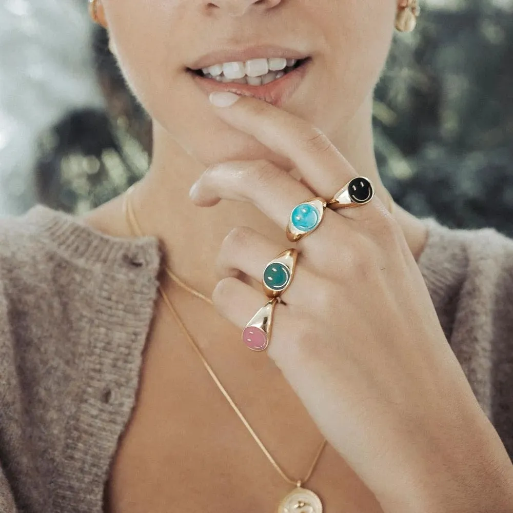 Smiley face ring