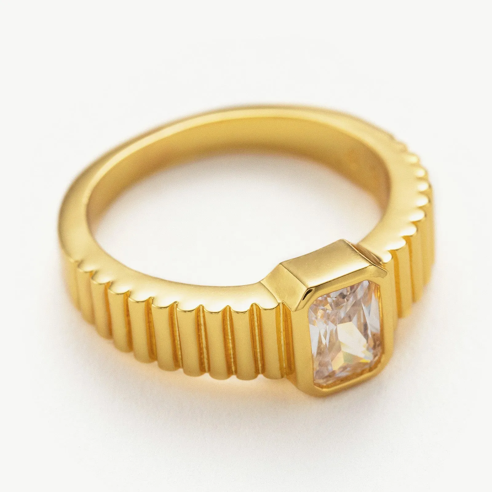 Square Gemstone Ring