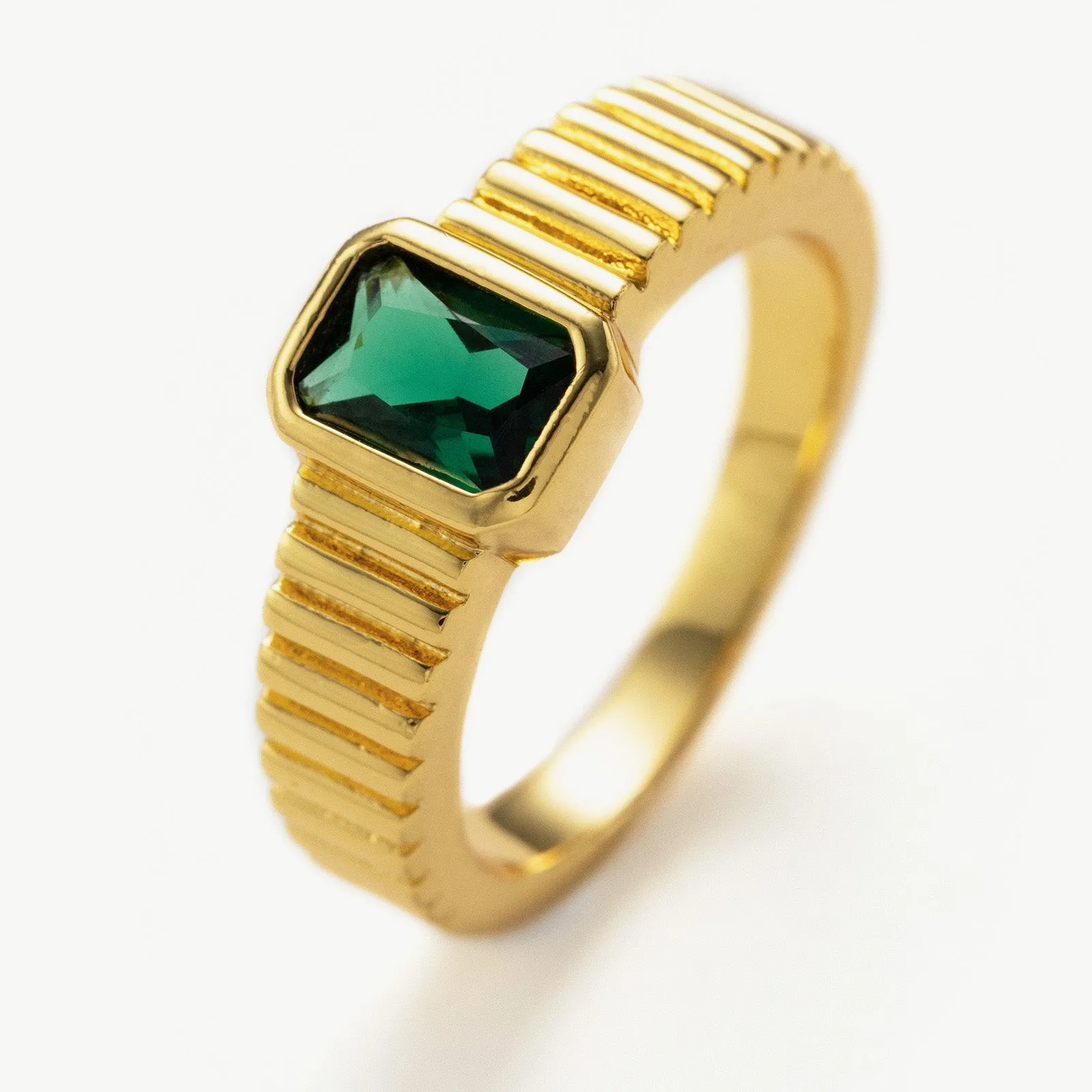 Square Gemstone Ring