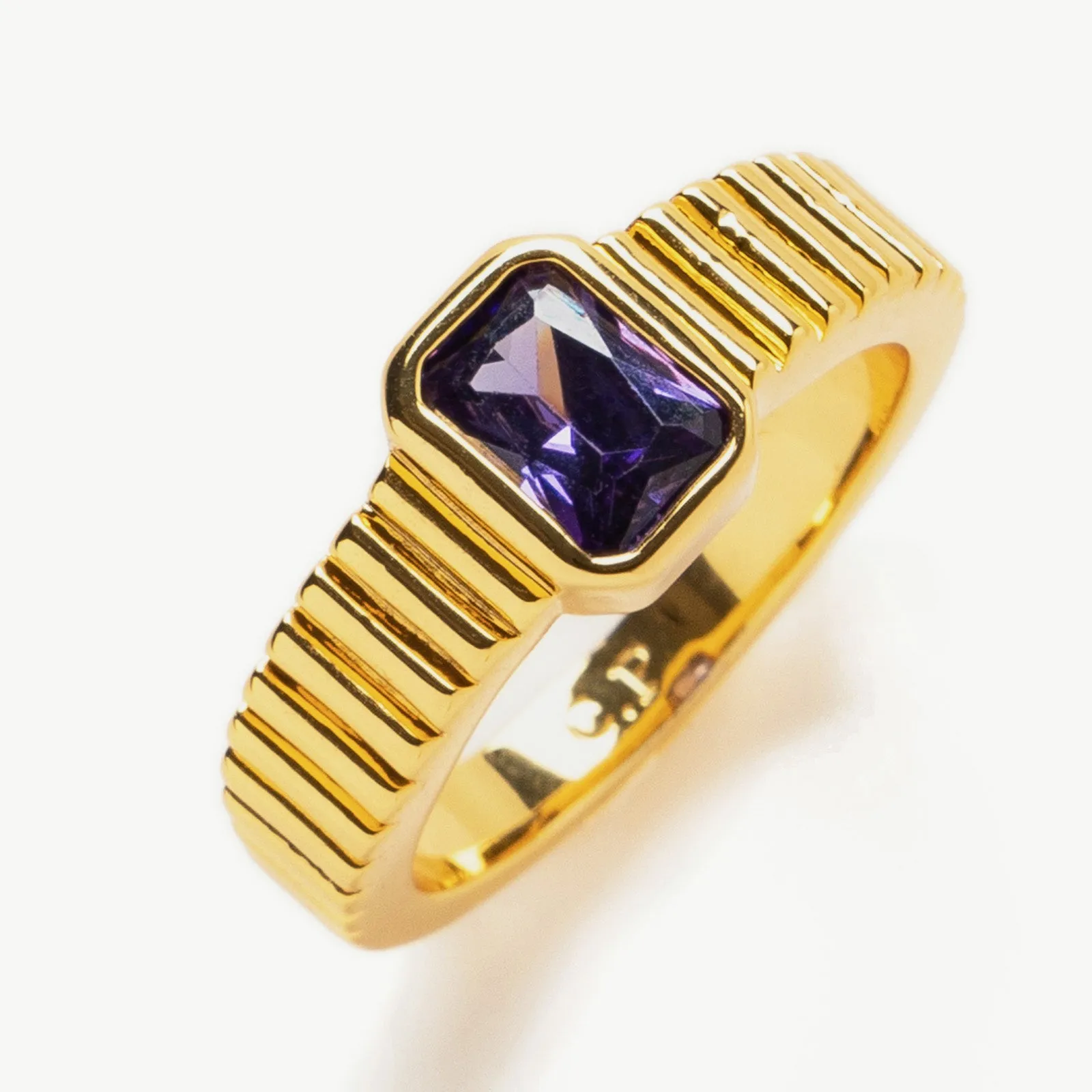 Square Gemstone Ring