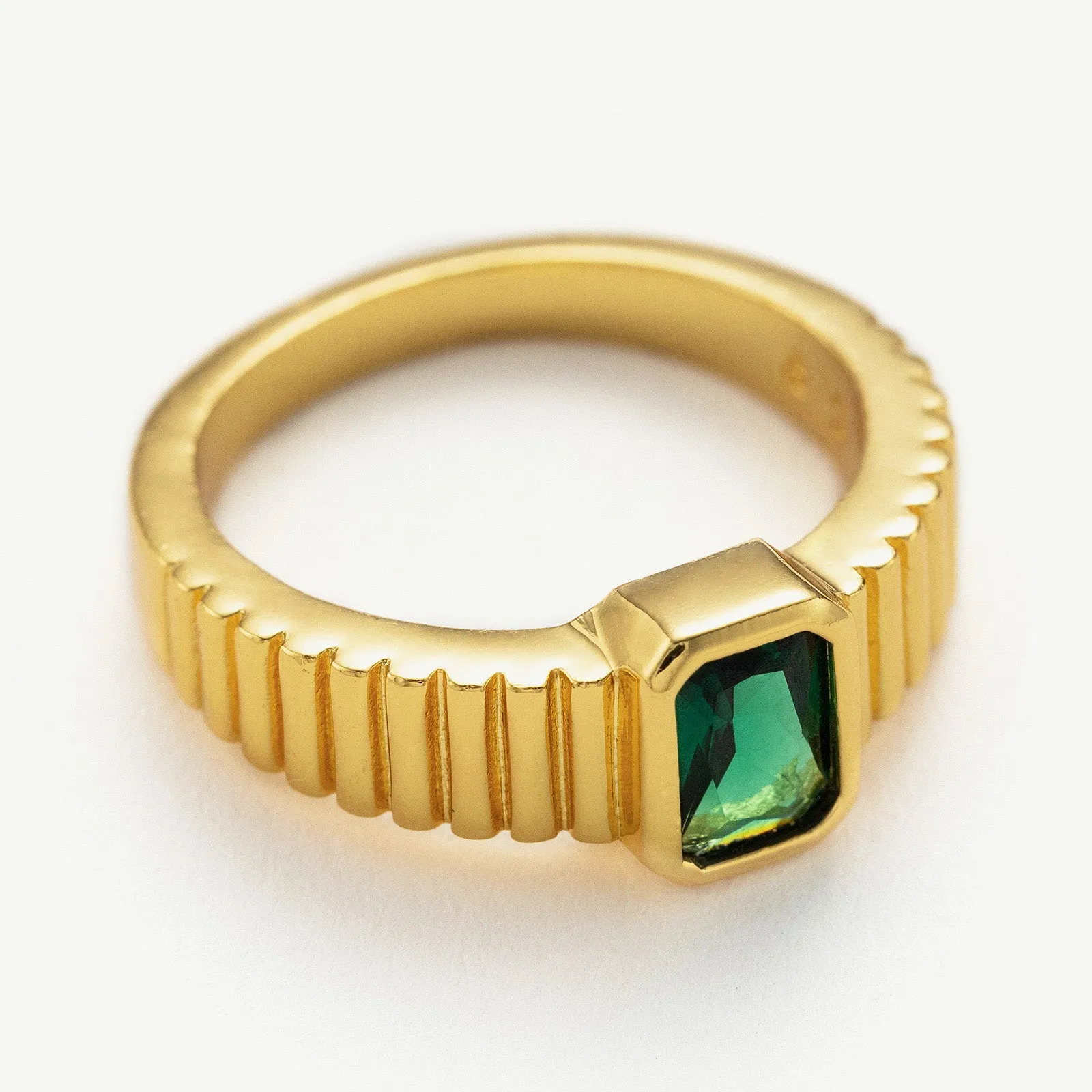 Square Gemstone Ring