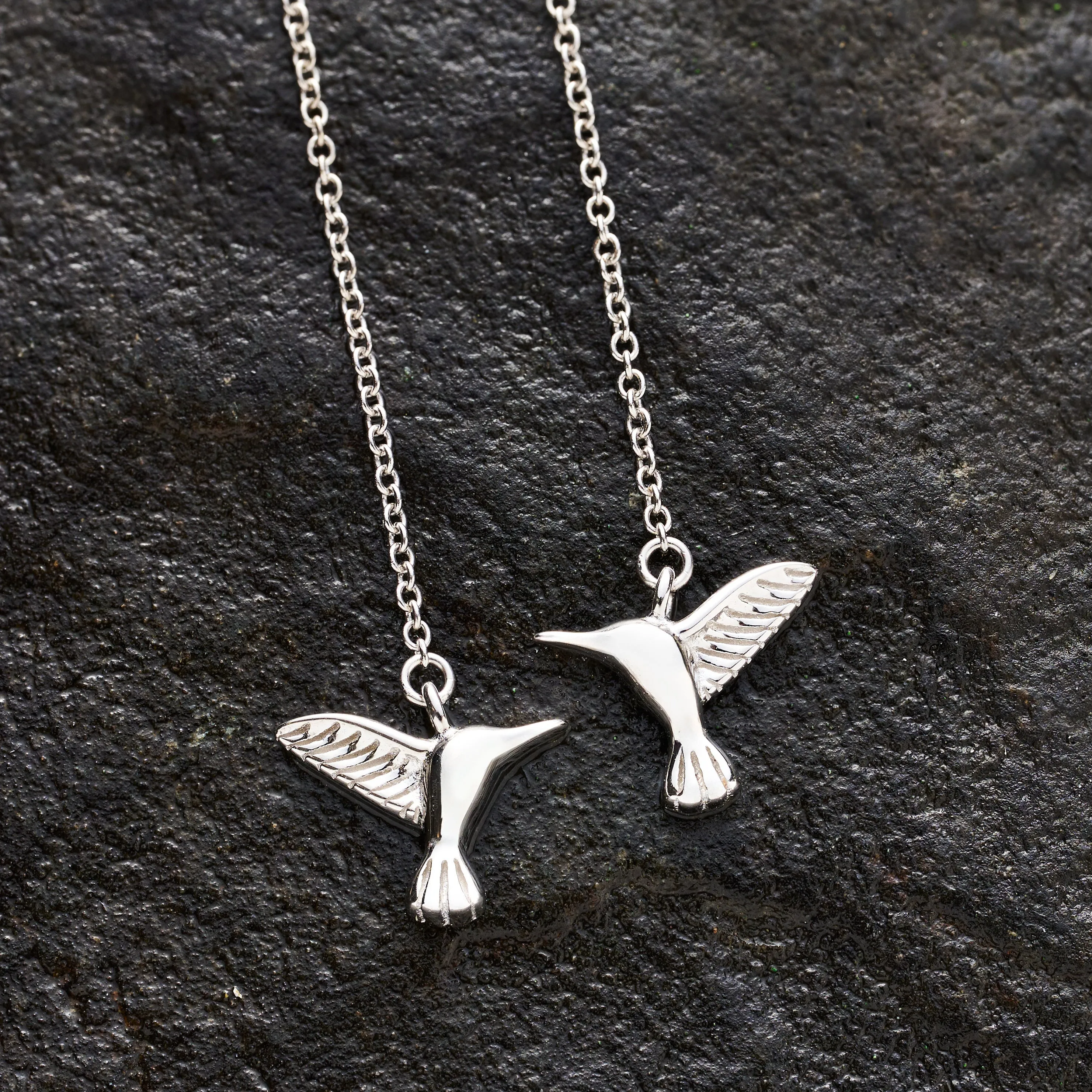 Sterling Silver Hummingbird Threader Earrings Bundle