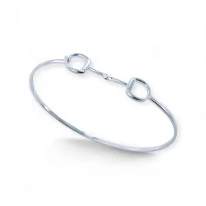 Sterling Silver Snaffle Cuff Bracelet