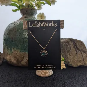 Sun Pendant Sterling Silver Necklace by LeightWorks GJ-NKL-0017