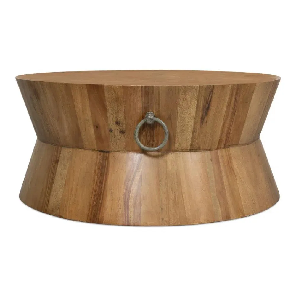 Tower Round Coffee Table Driftwood