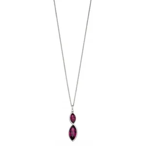 Twist Navette Amethyst Crystal Pendant P4799M