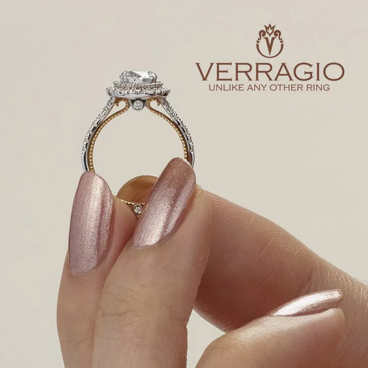 Verragio Double Row Halo Diamond Engagement Ring COUTURE-0425R-TT